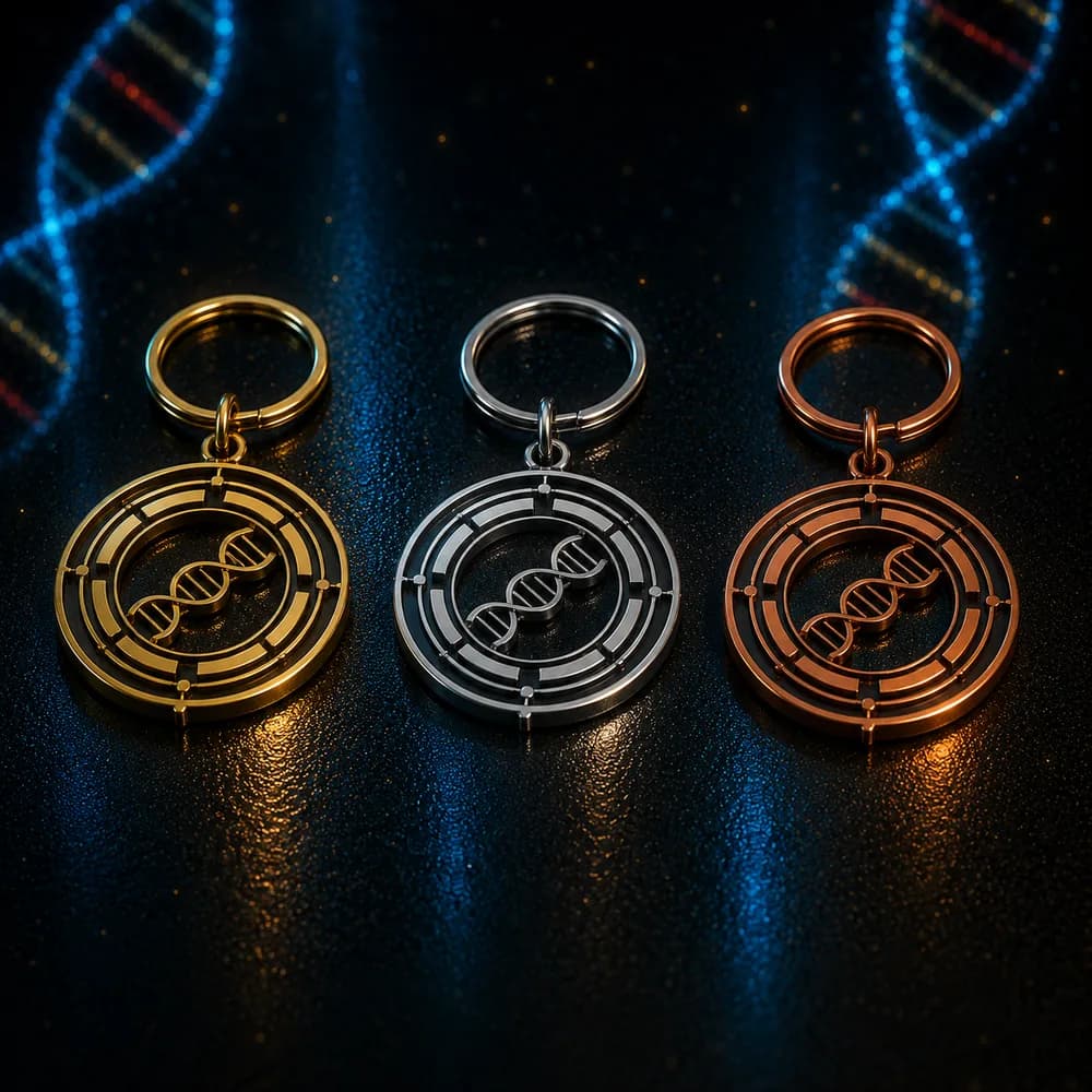 Living Water Labs Logo Keychain research peptide